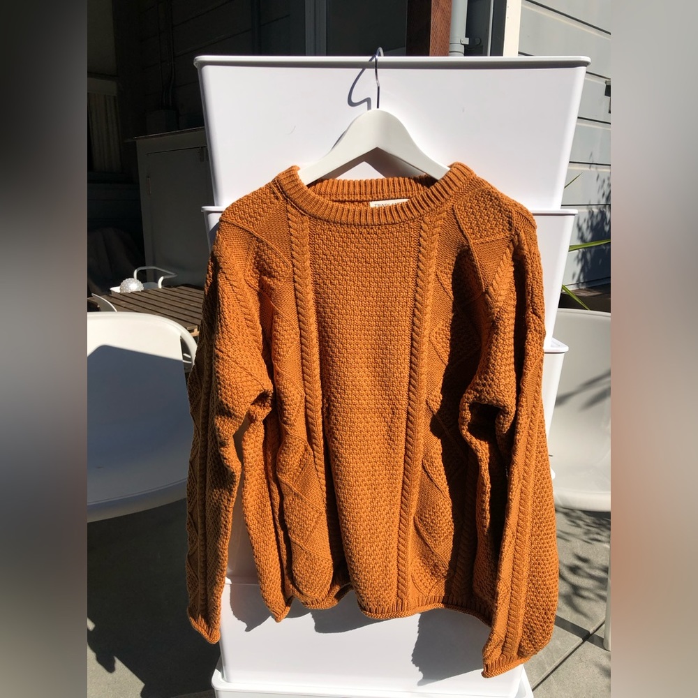Tradlands Women's Crew Neck Sweater - Rust Orange